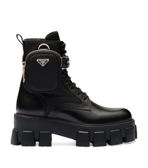 prada monolith boots black|Prada monolith boots nordstrom.